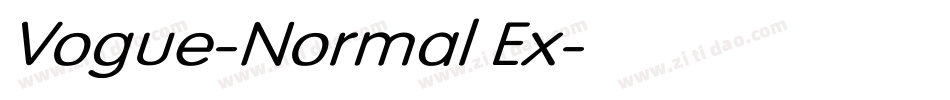 Vogue-Normal Ex字体转换
